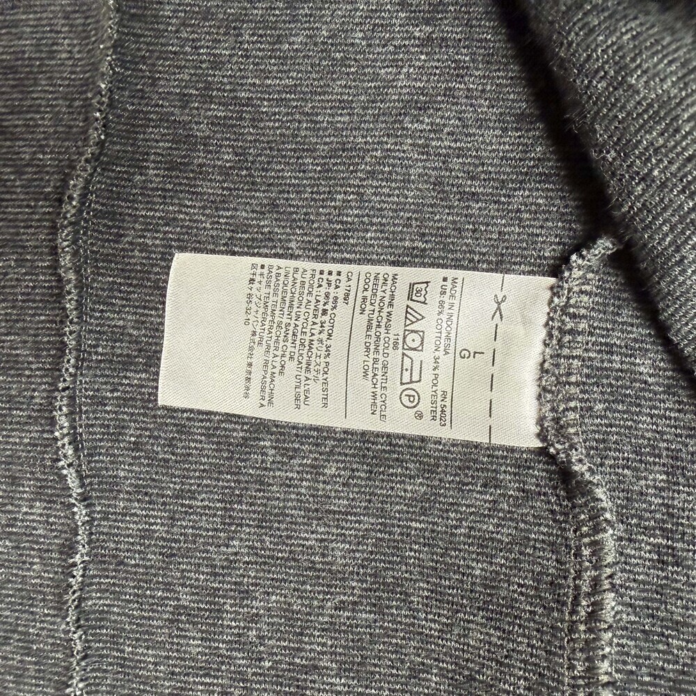 Banana Republic Charcoal Gray Drape Front Coatigan Sweater Jacket Waterfall Card - Picture 5 of 6